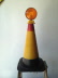 Dietz No 610 amber lens traffic cone light with cone