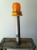 Dietz No 630 amber lens traffic cone light - holds 4 D-cell batteries